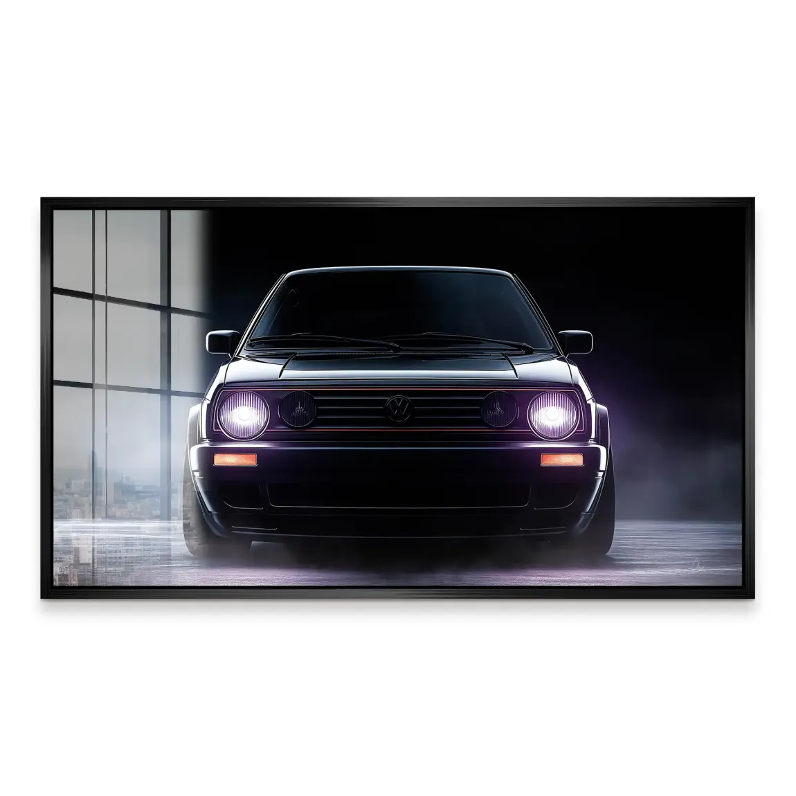 VW Golf Old School Acrylglas Bild