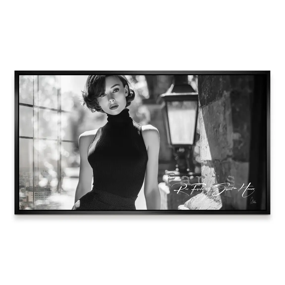 Audrey Hepburn Paris Elegance Acrylglas Bild