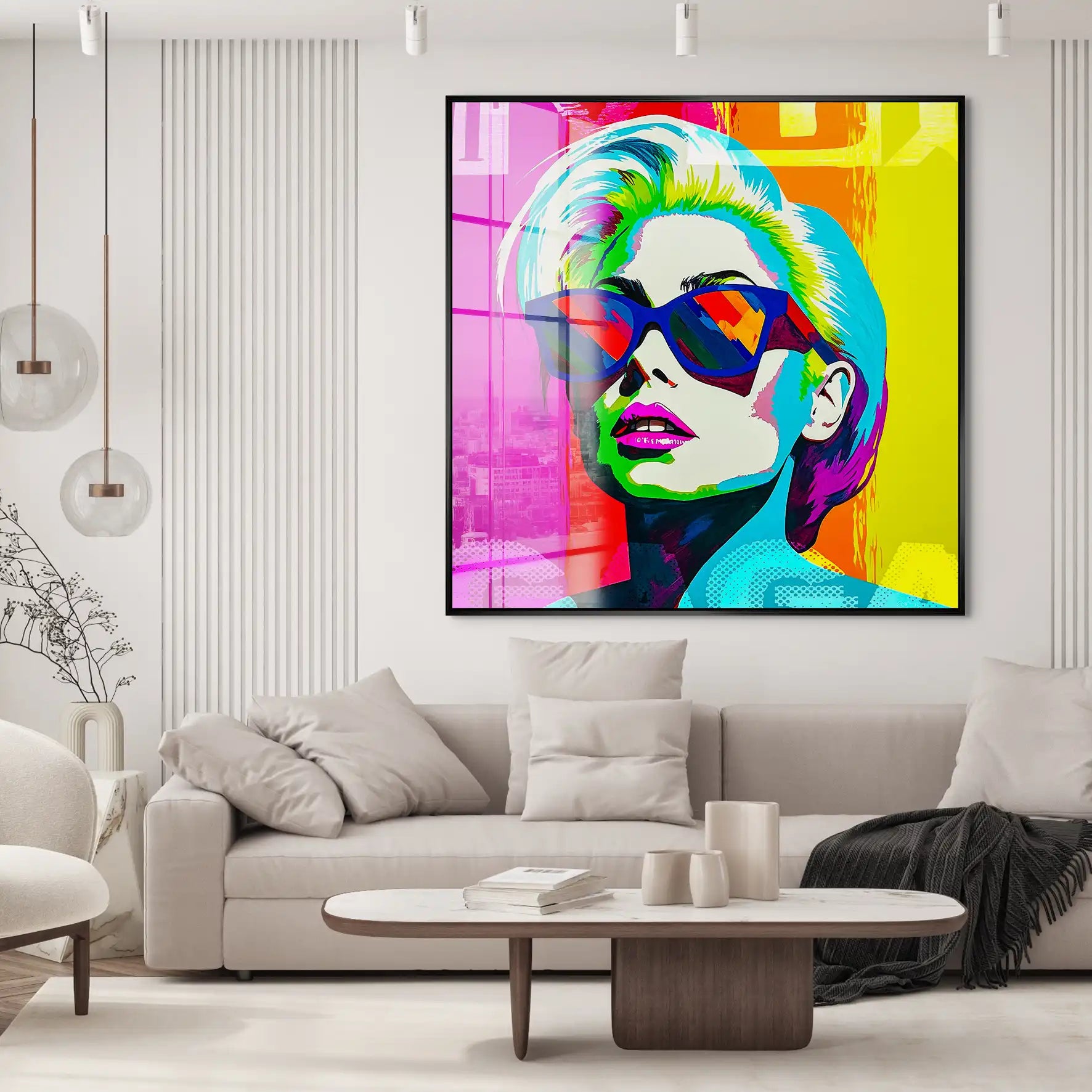 Lady G. Pop Art Acrylglas Bild INGALERIE