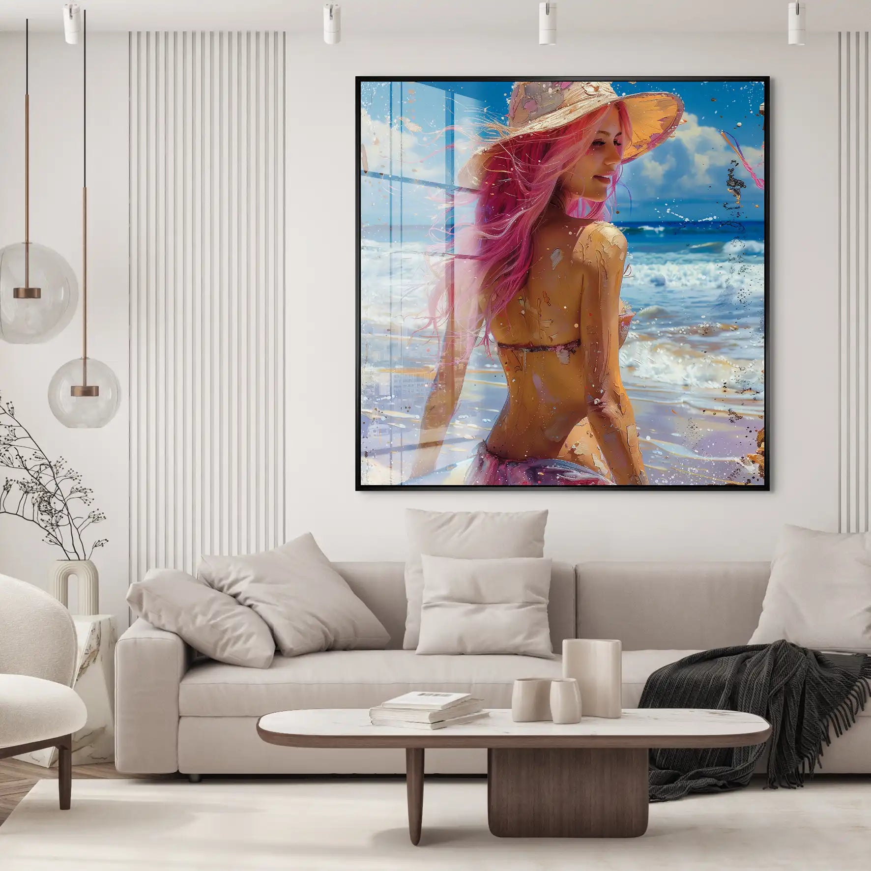 Beach Girl Acrylglas Bild INGALERIE