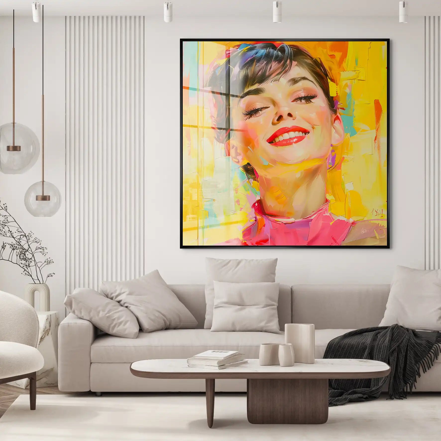 Audrey Modern Art Style Acrylglas Bild INGALERIE