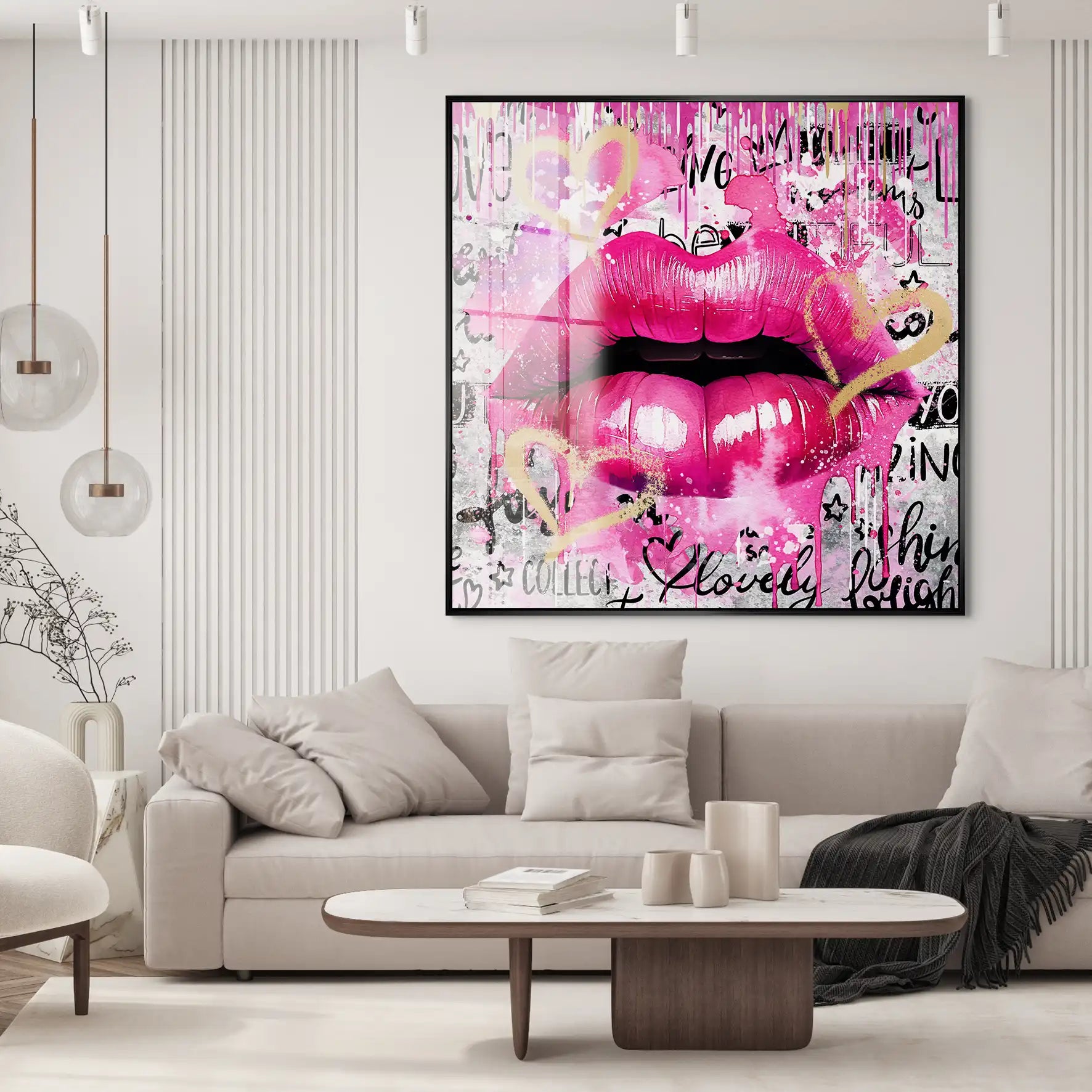 Sweet Lips Pink Style Acrylglas Bild INGALERIE