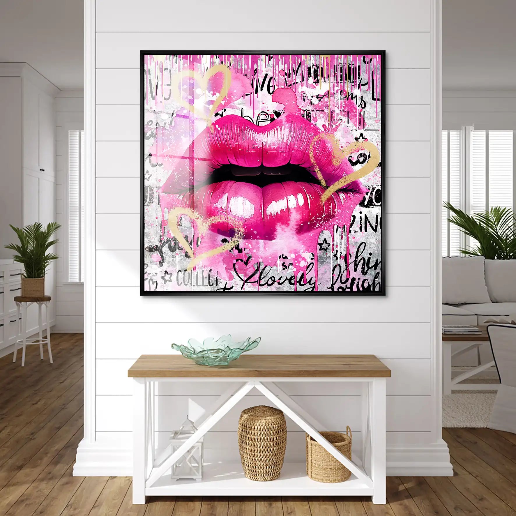 Sweet Lips Pink Style Acrylglas Bild INGALERIE