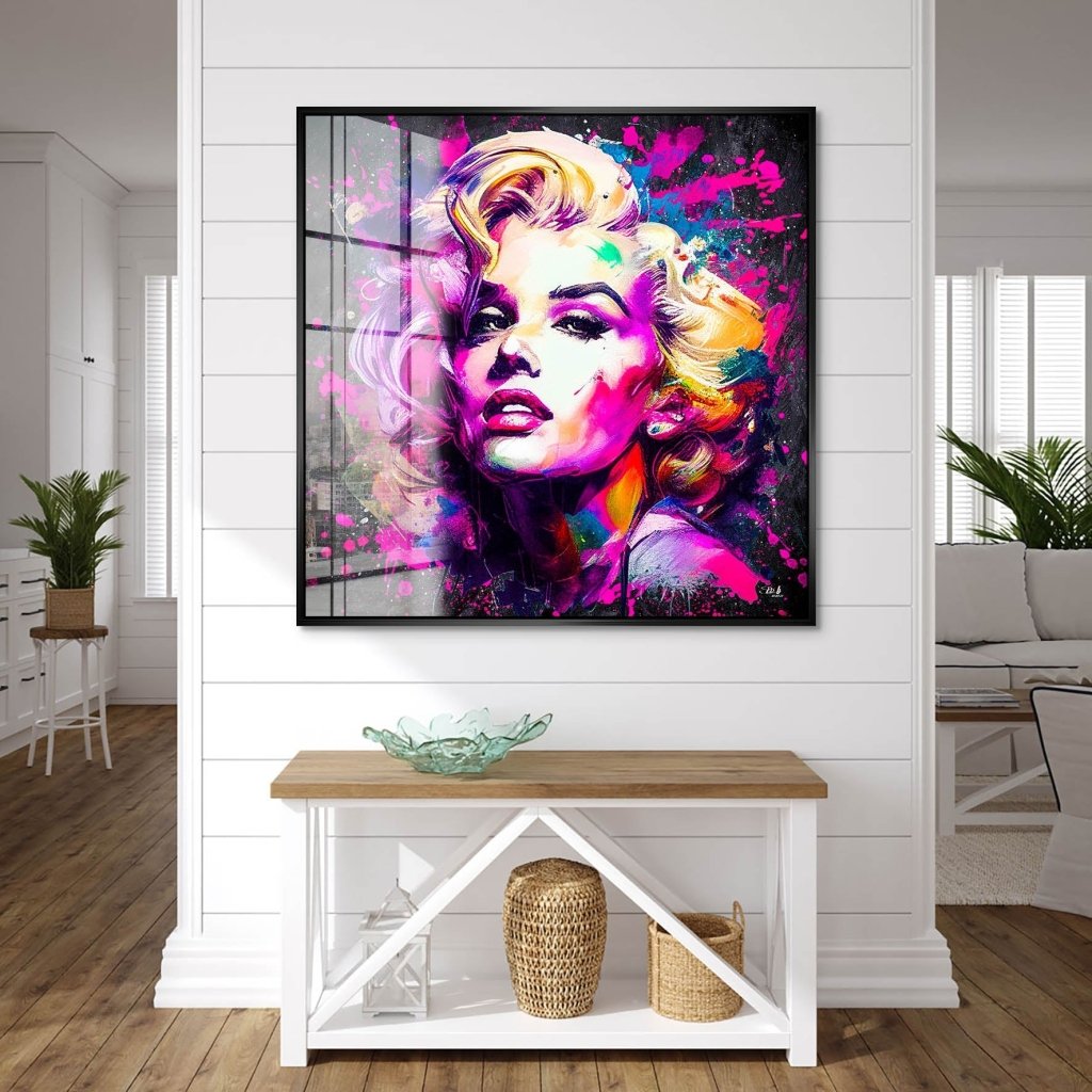 Marilyn Monroe Abstrakt Color Acrylglas Bild INGALERIE