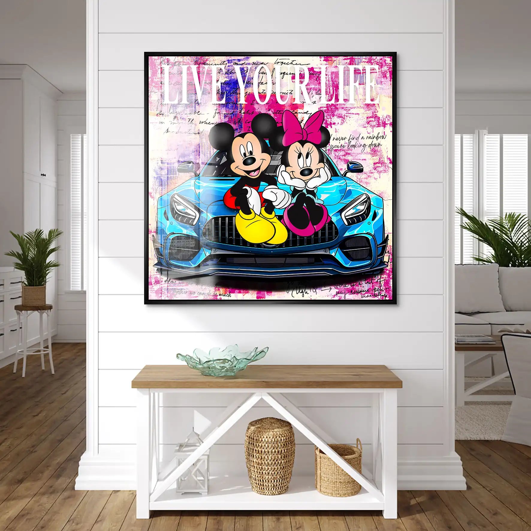 Micky & Minnie Enjoy Nr.2 Acrylglas Bild INGALERIE