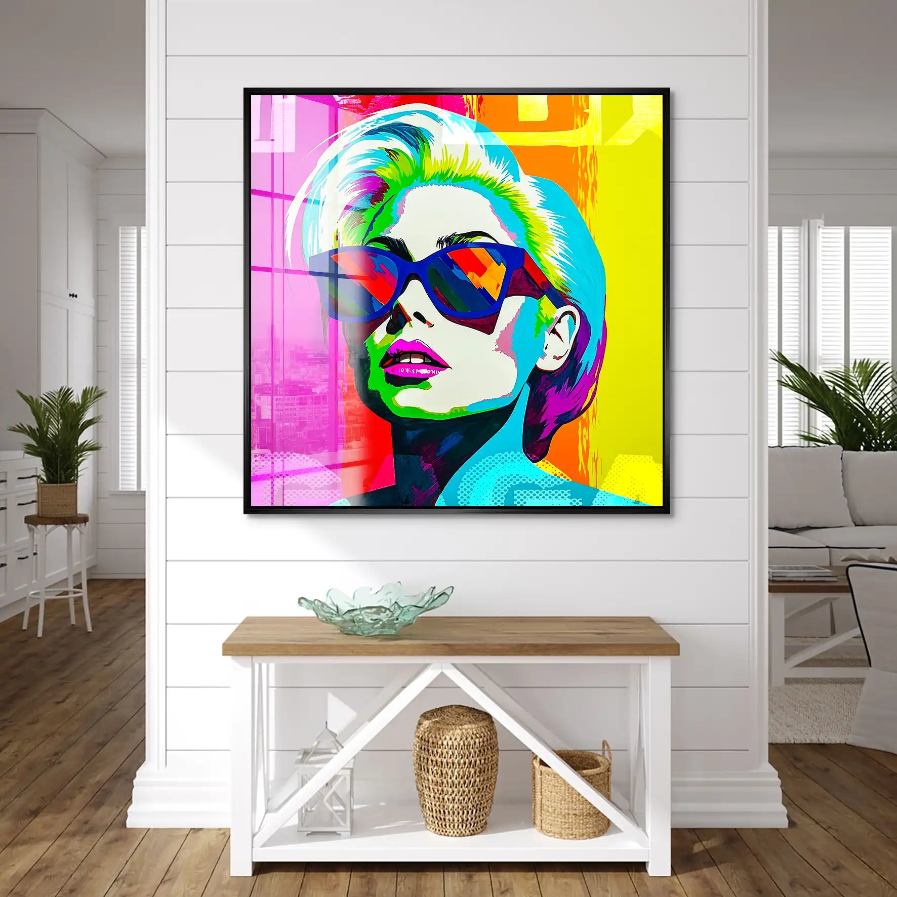 Lady G. Pop Art Acrylglas Bild INGALERIE