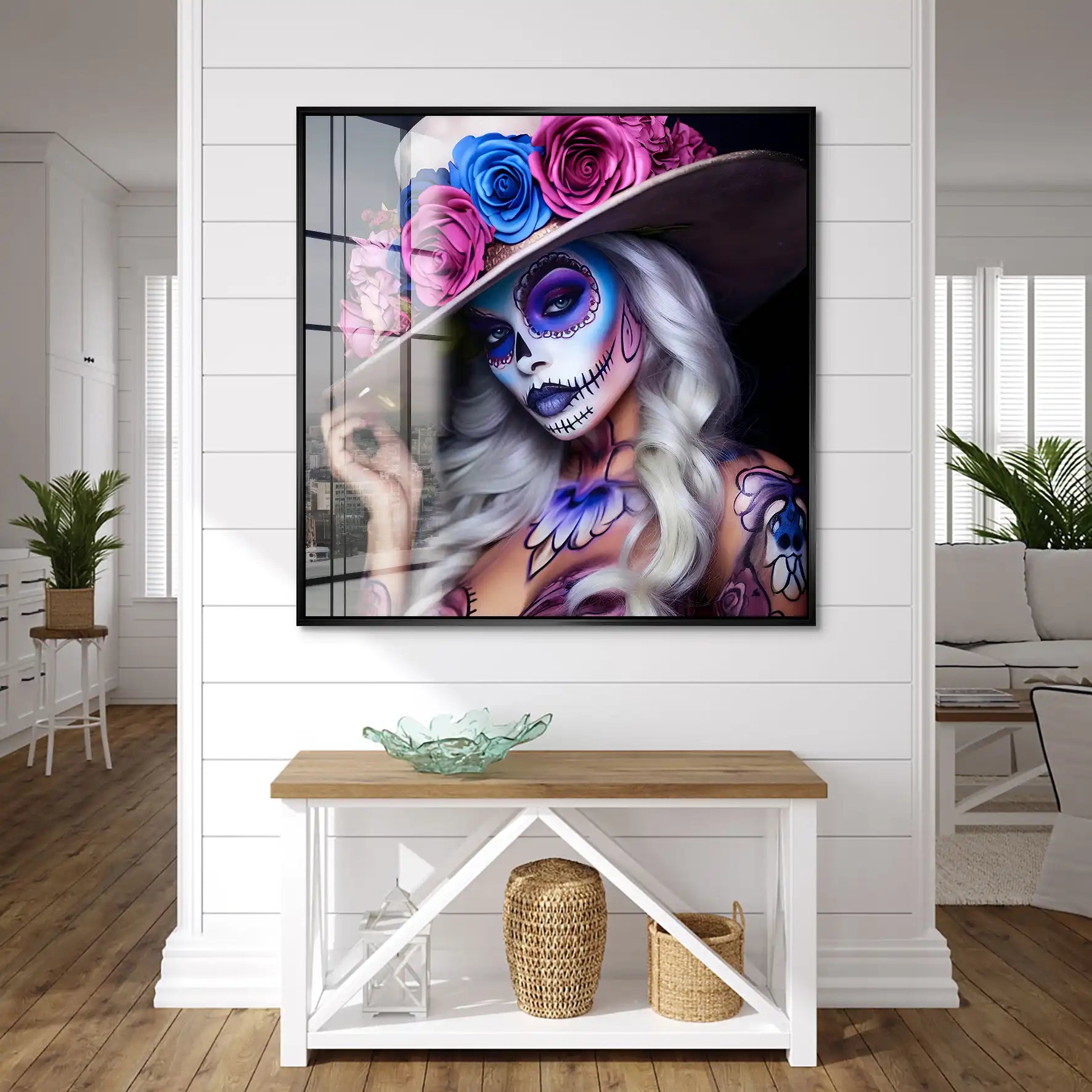 La Catrina Color Style Acrylglas Bild INGALERIE