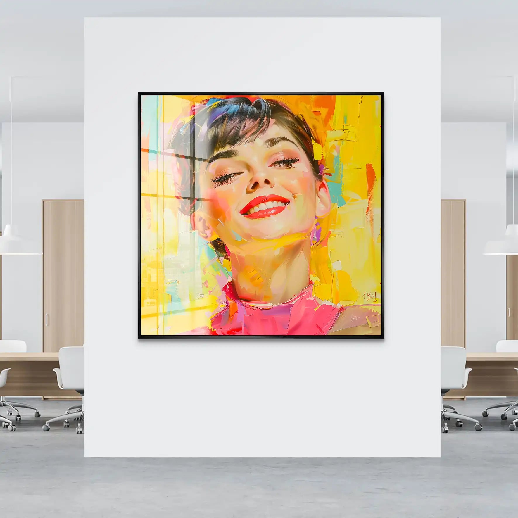 Audrey Modern Art Style Acrylglas Bild INGALERIE