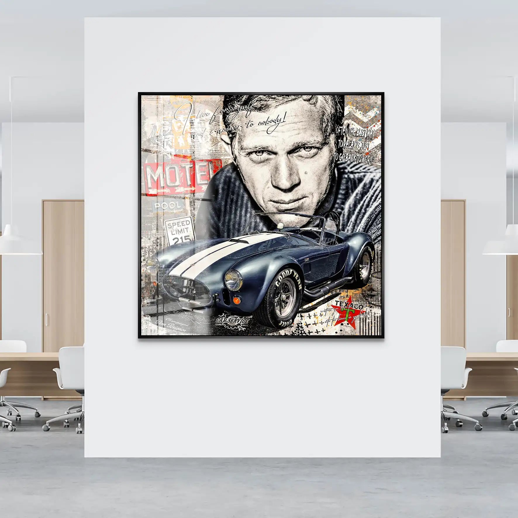 Steve AC Cobra Pop Art Acrylglas Bild INGALERIE