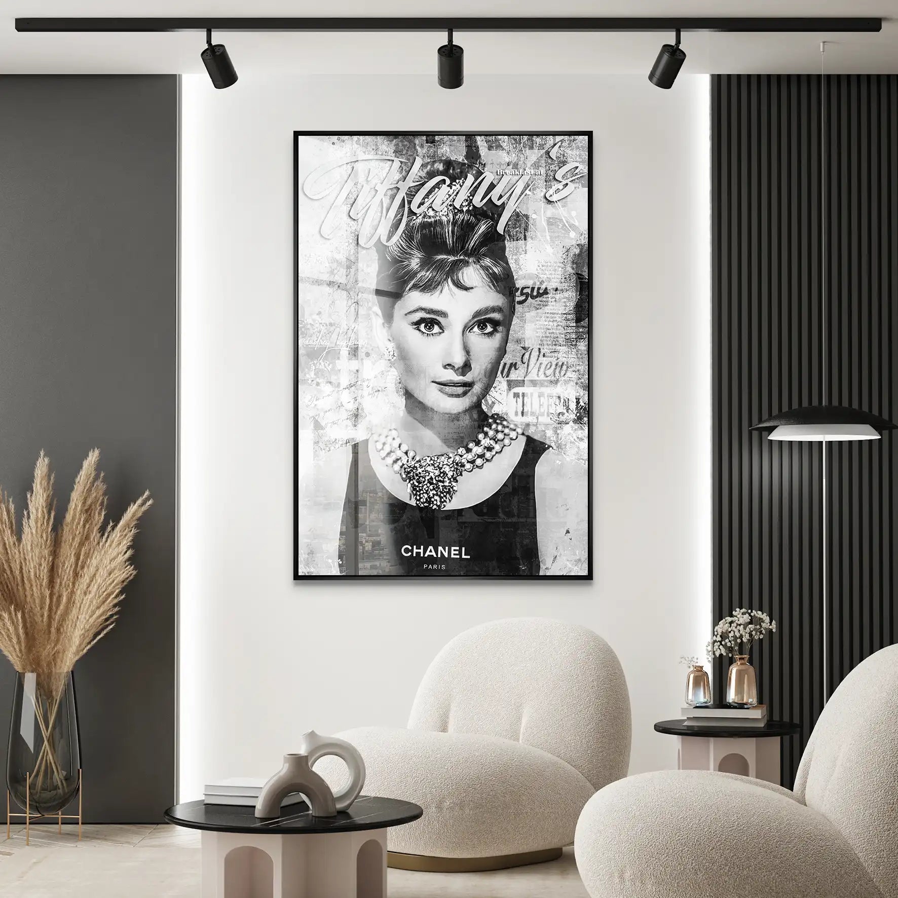 Audrey Tiffany Black Art Acrylglas Bild INGALERIE