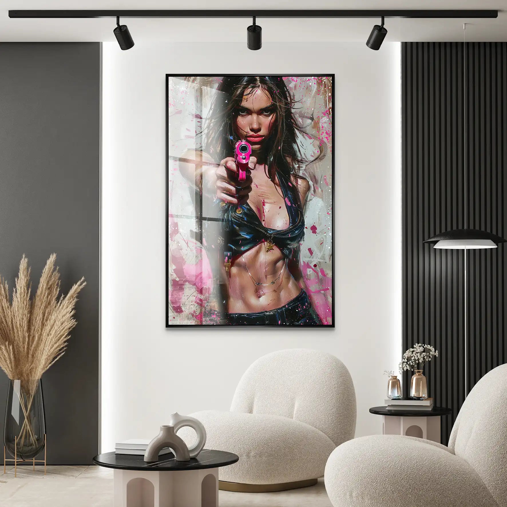 Bad Gun Girl Acrylglas Bild INGALERIE