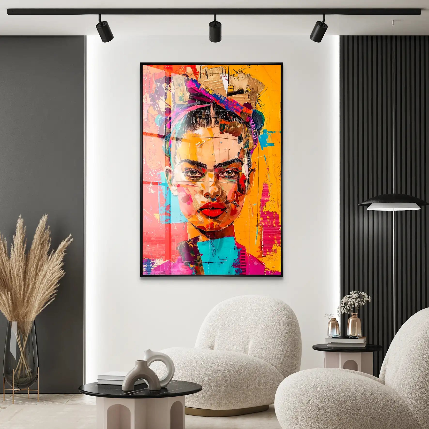 Frida Street Art Style Acrylglas Bild INGALERIE