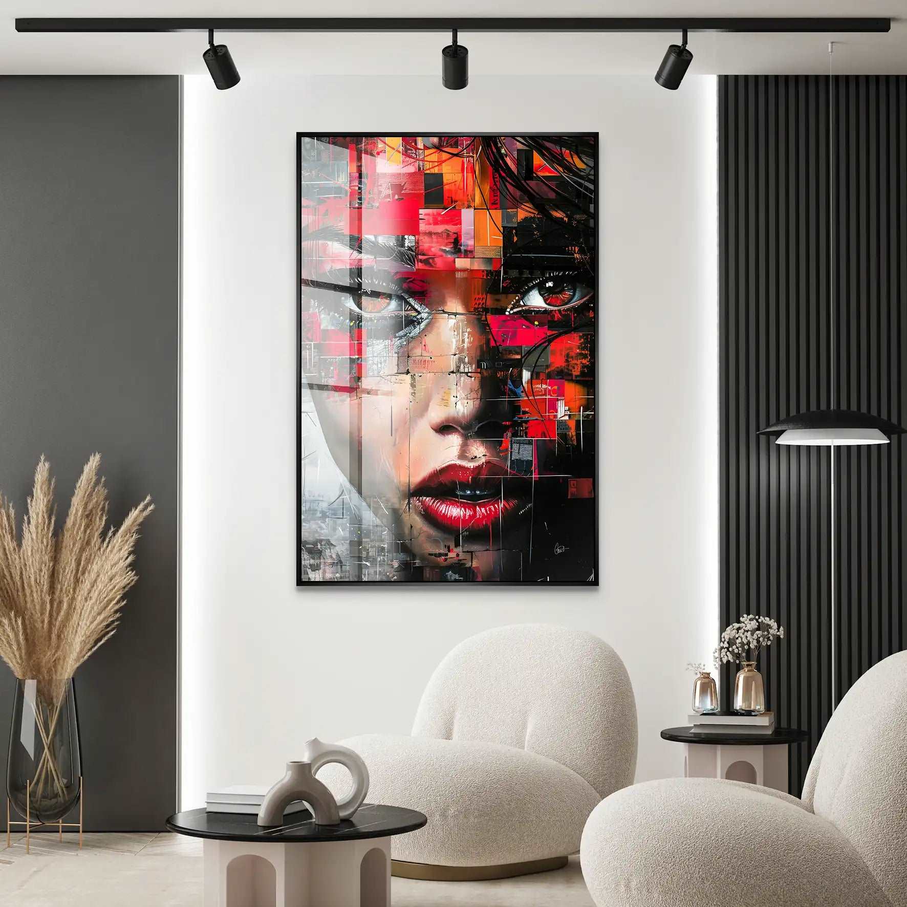 Abstrakt Face Art Acrylglas Bild INGALERIE