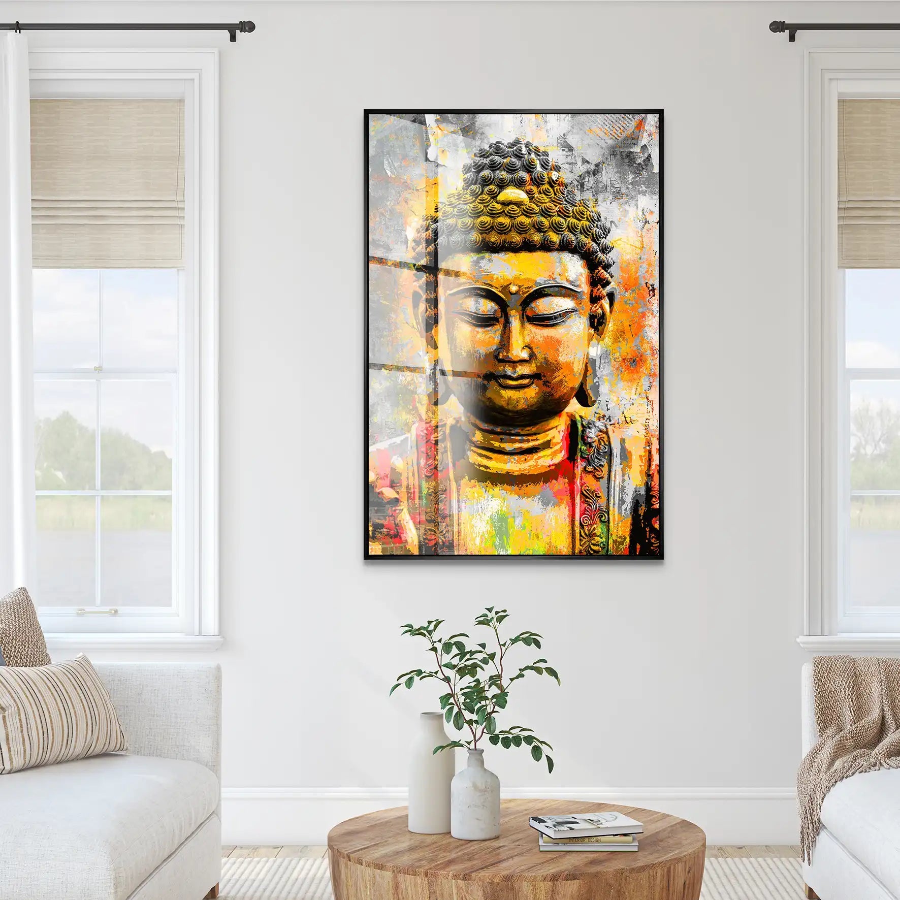 Buddha Boho Style Acrylglas Bild INGALERIE