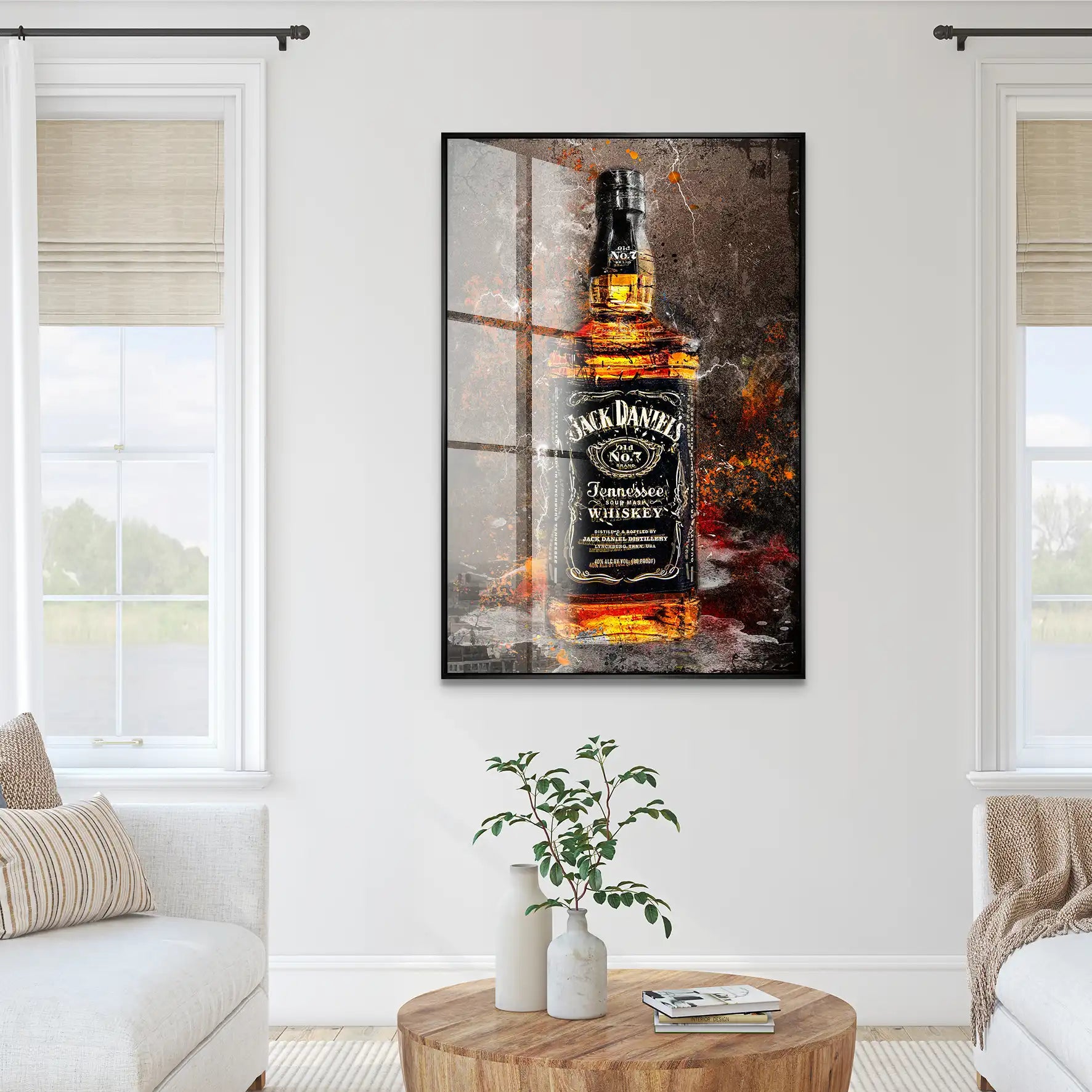 Jack Whisky Vintage Style Acrylglas Bild INGALERIE