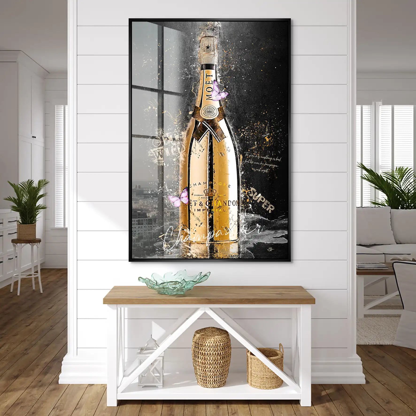 Champagner Acrylglas Bild INGALERIE