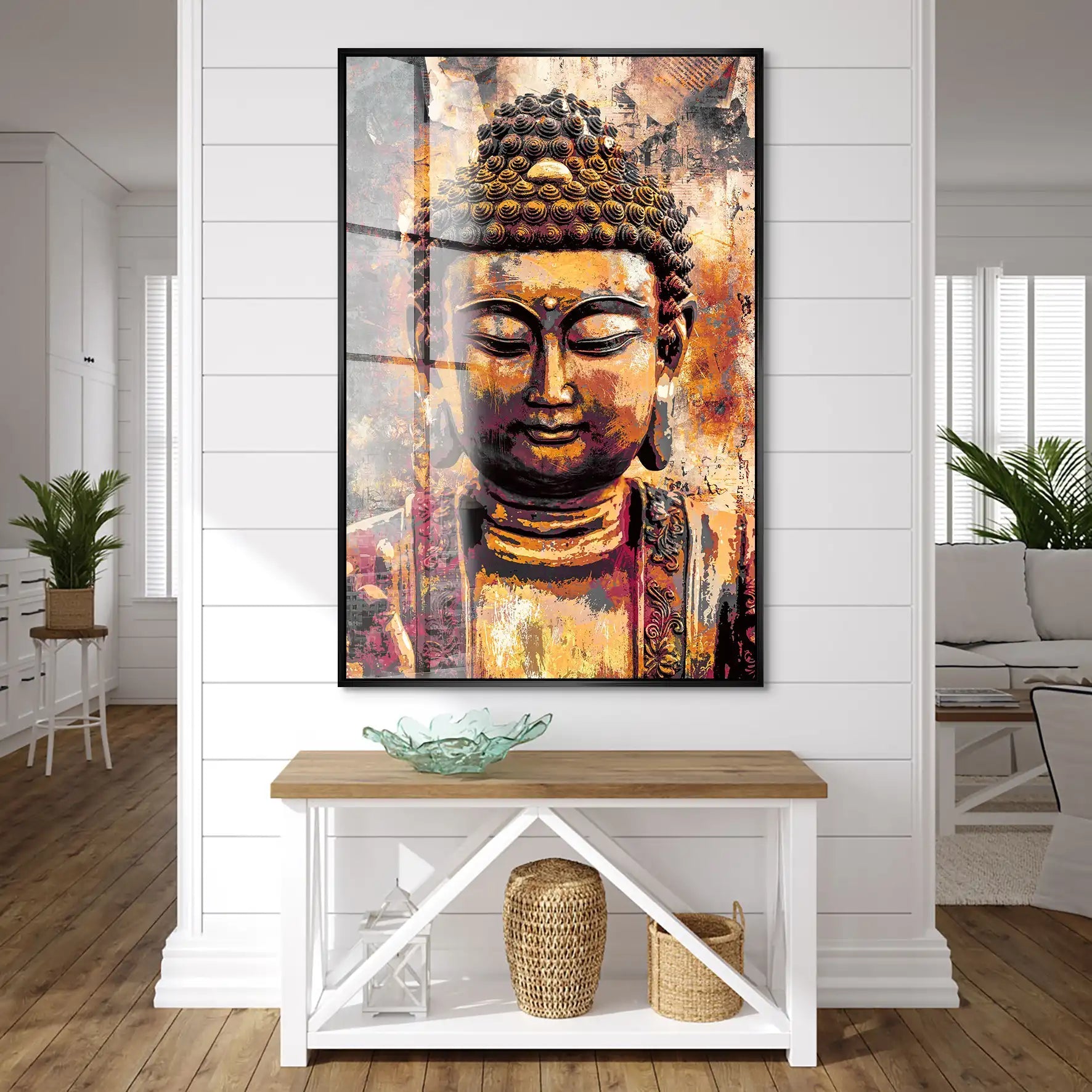 Buddha Vintage Acrylglas Bild INGALERIE