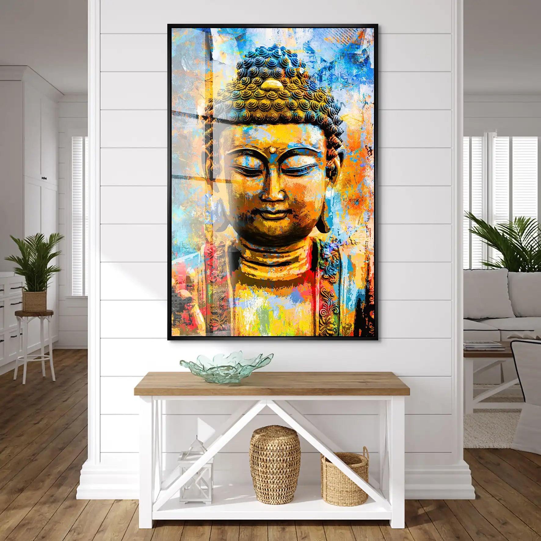 Buddha Color Style Acrylglas Bild INGALERIE