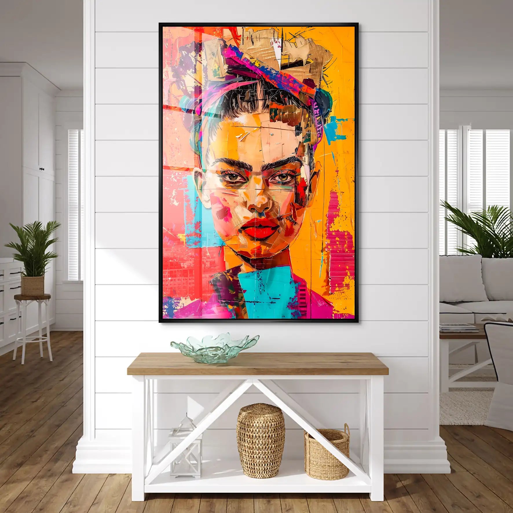 Frida Street Art Style Acrylglas Bild INGALERIE