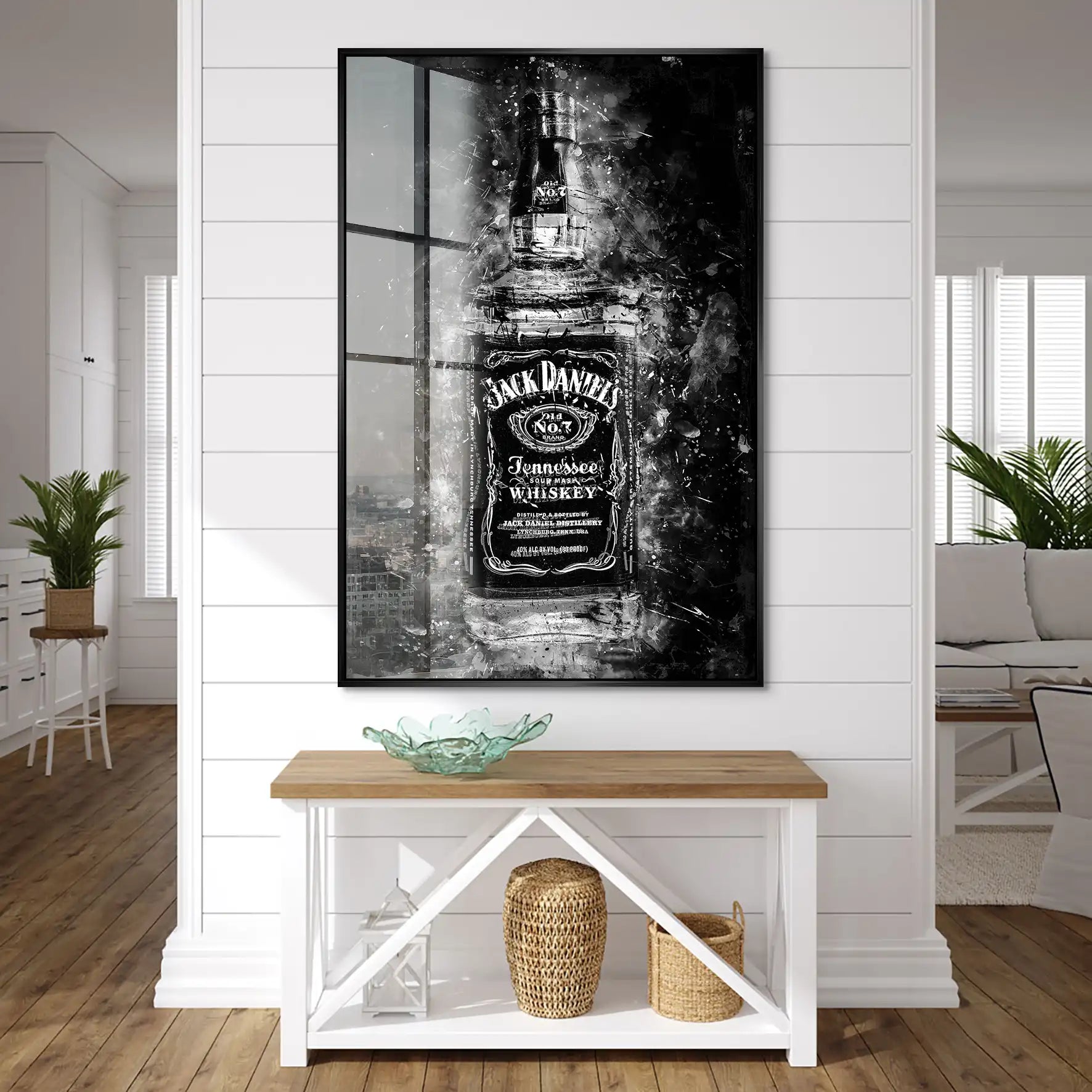 Jack Whisky Abstrakt Dark Acrylglas Bild INGALERIE