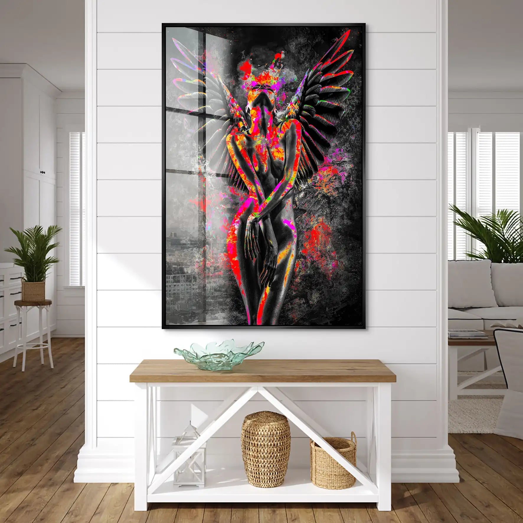 Pop Art Angel Abstrakt Acrylglas Bild INGALERIE