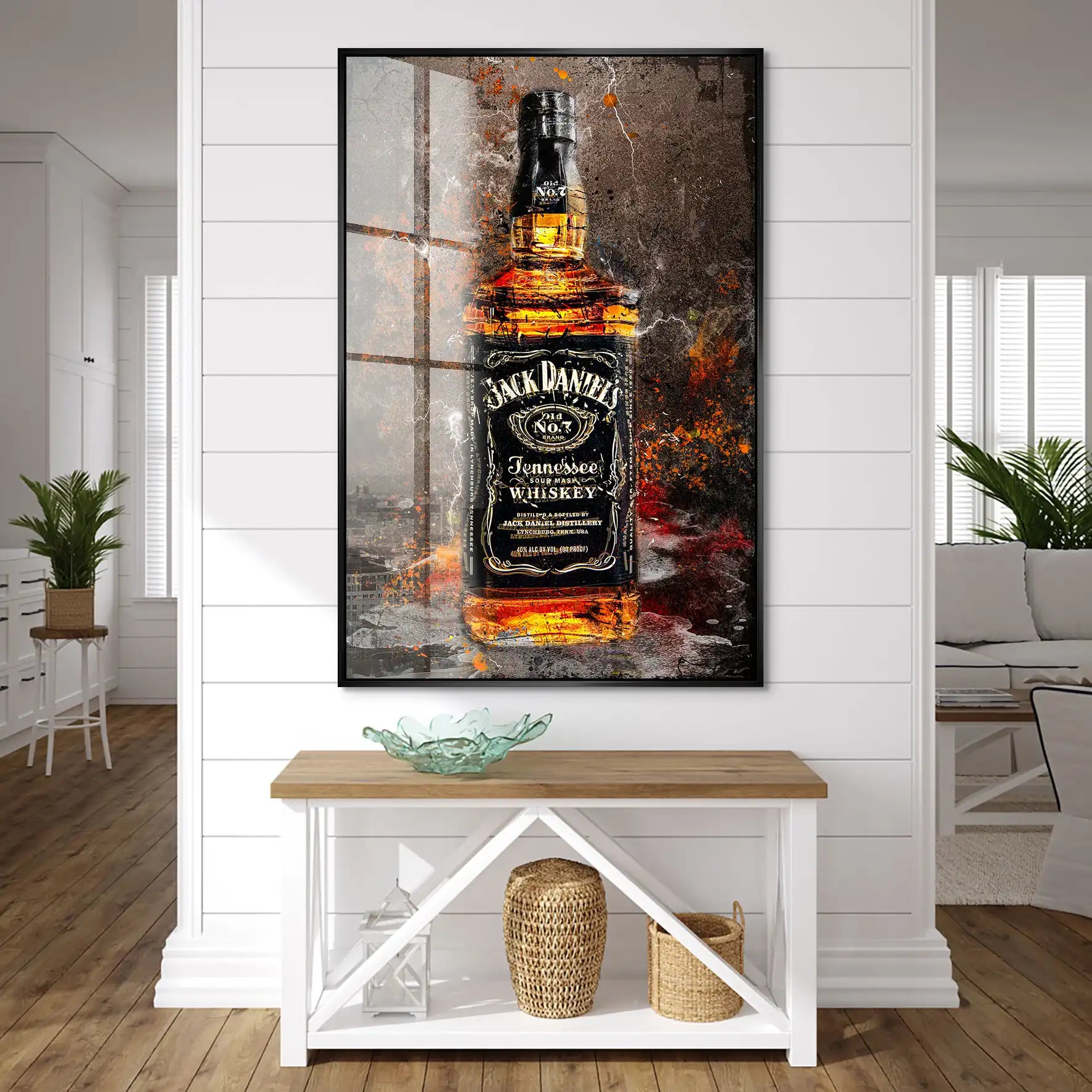 Jack Whisky Vintage Style Acrylglas Bild INGALERIE