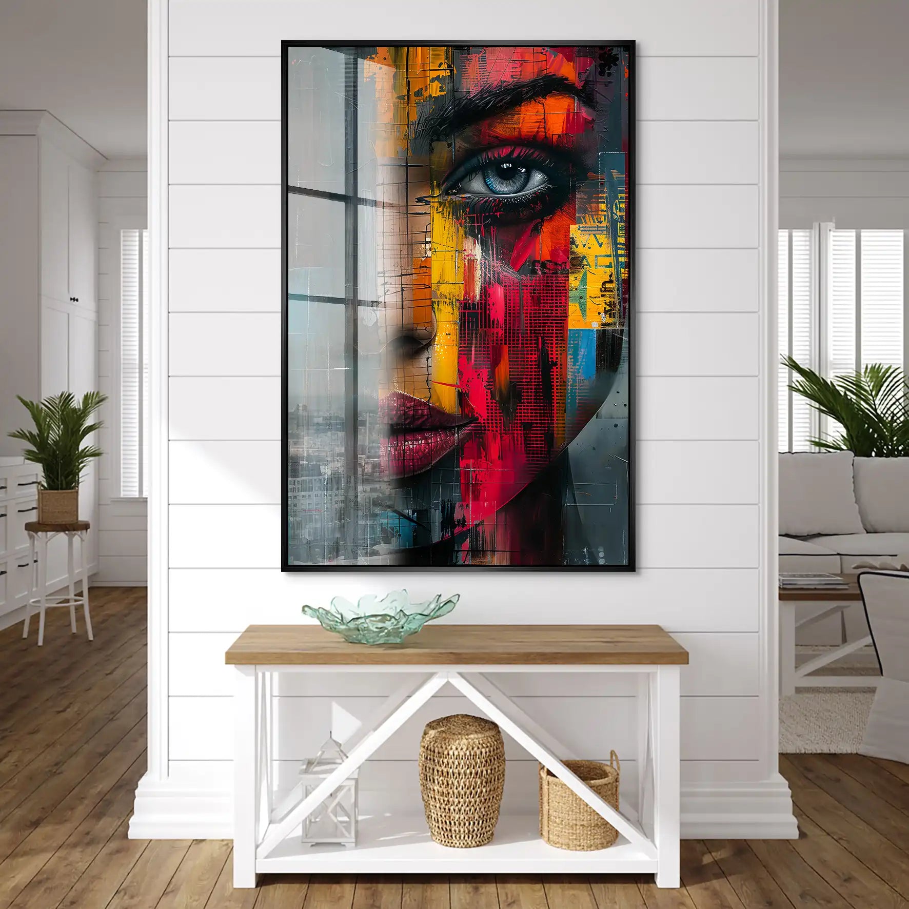 Beauty Face Abstrakt Acrylglas Bild INGALERIE