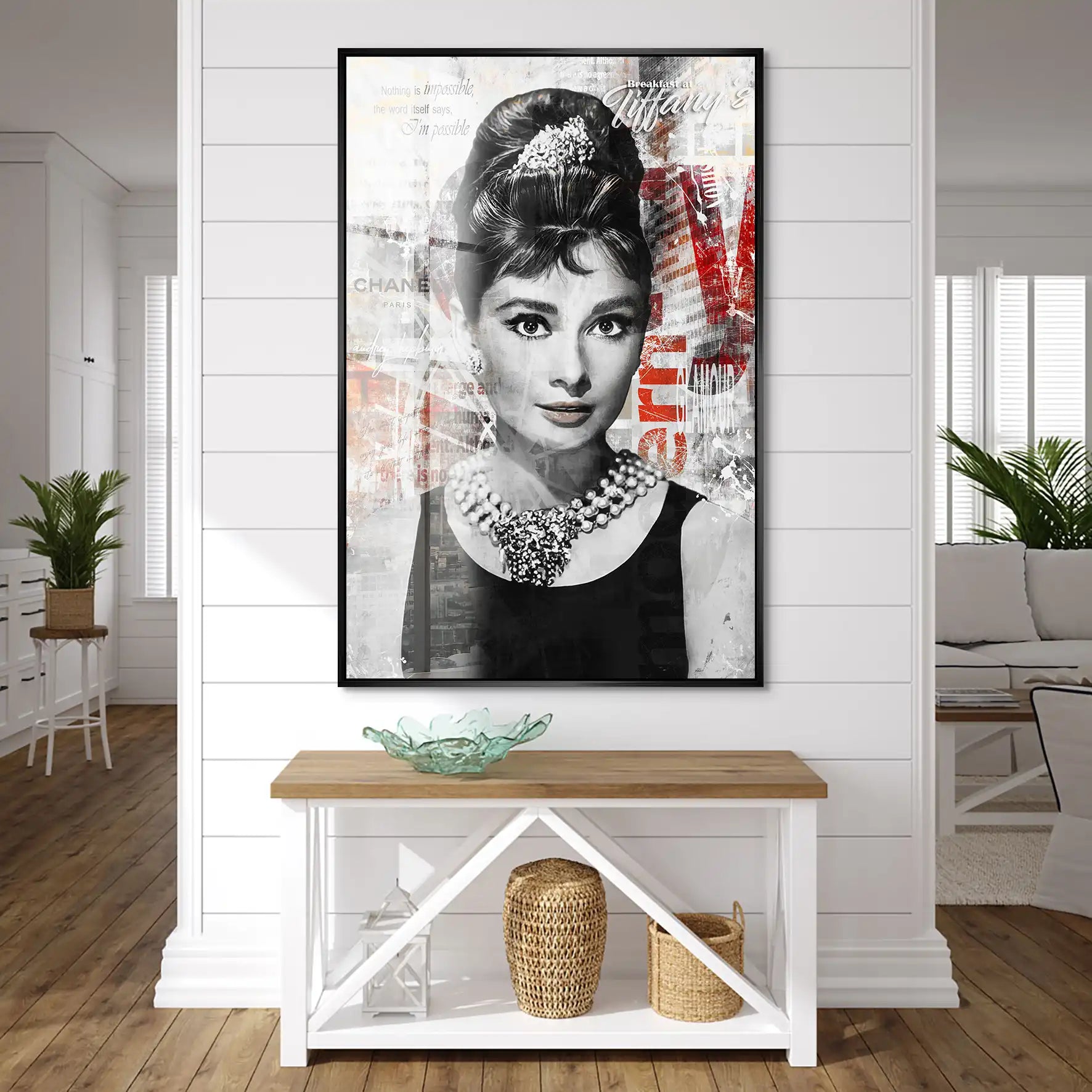 Audrey Glamour Style Acrylglas Bild INGALERIE