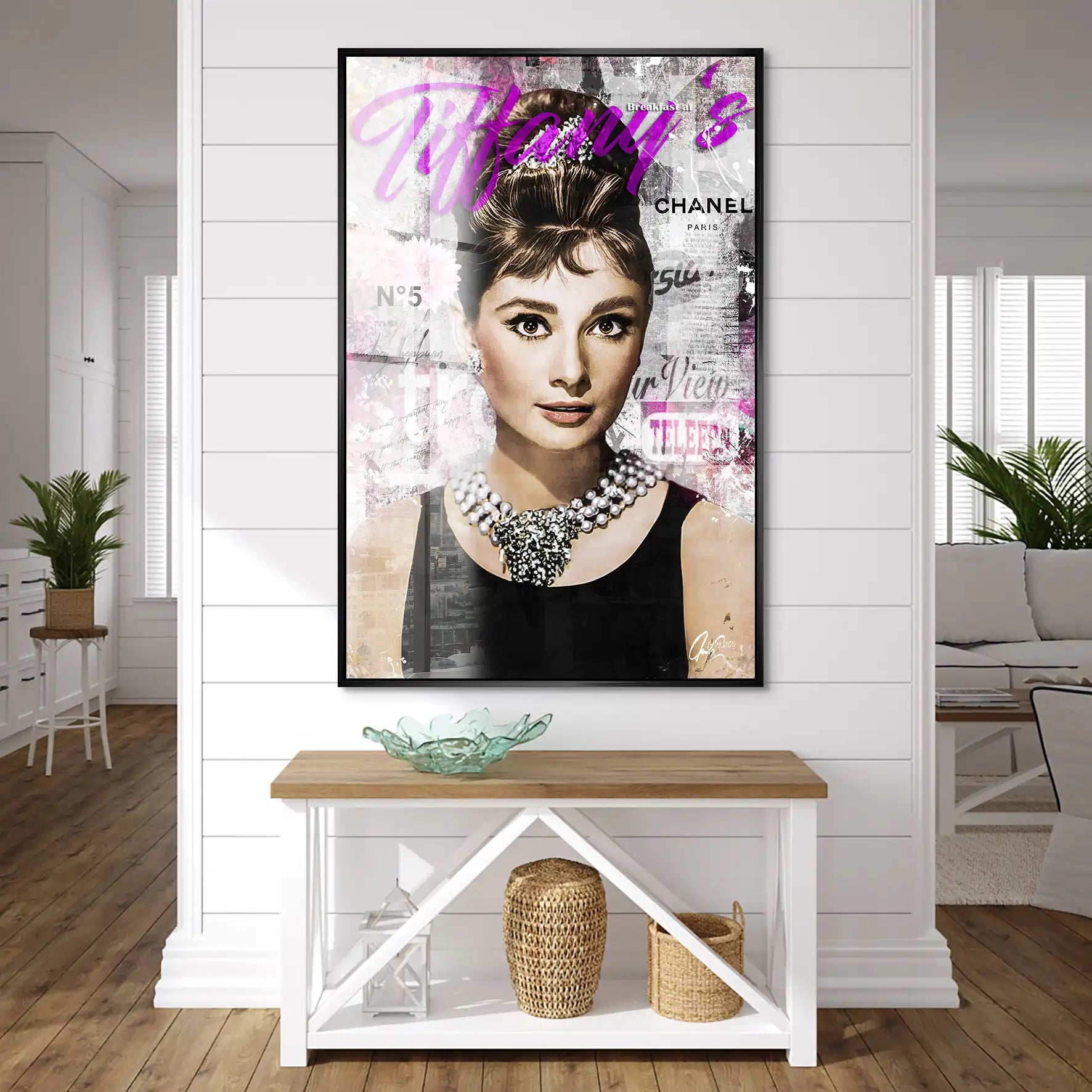 Audrey Tiffany Purple Art Acrylglas Bild INGALERIE