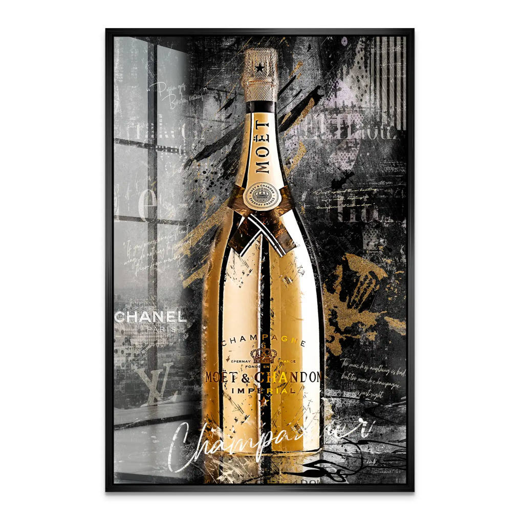 Champagner Lifestyle Acrylglas Bild INGALERIE