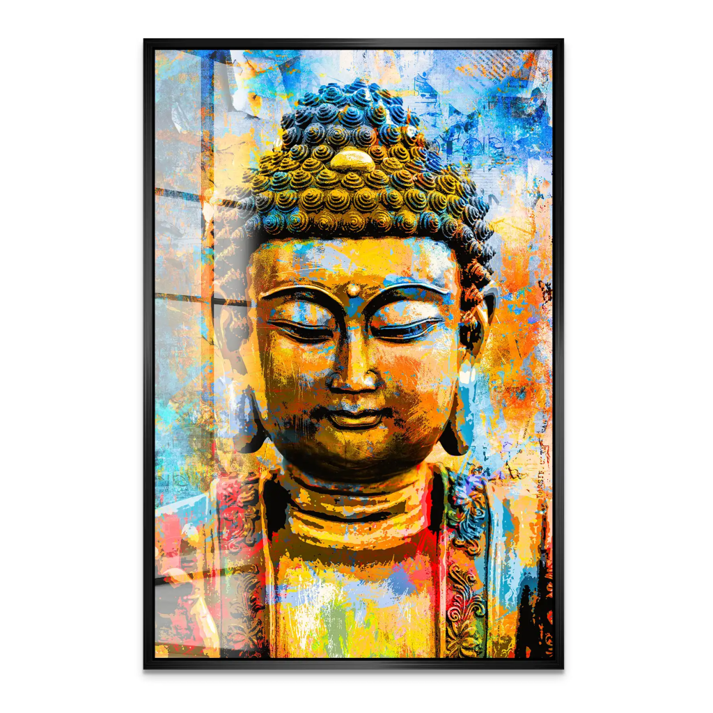 Buddha Color Style Acrylglas Bild INGALERIE