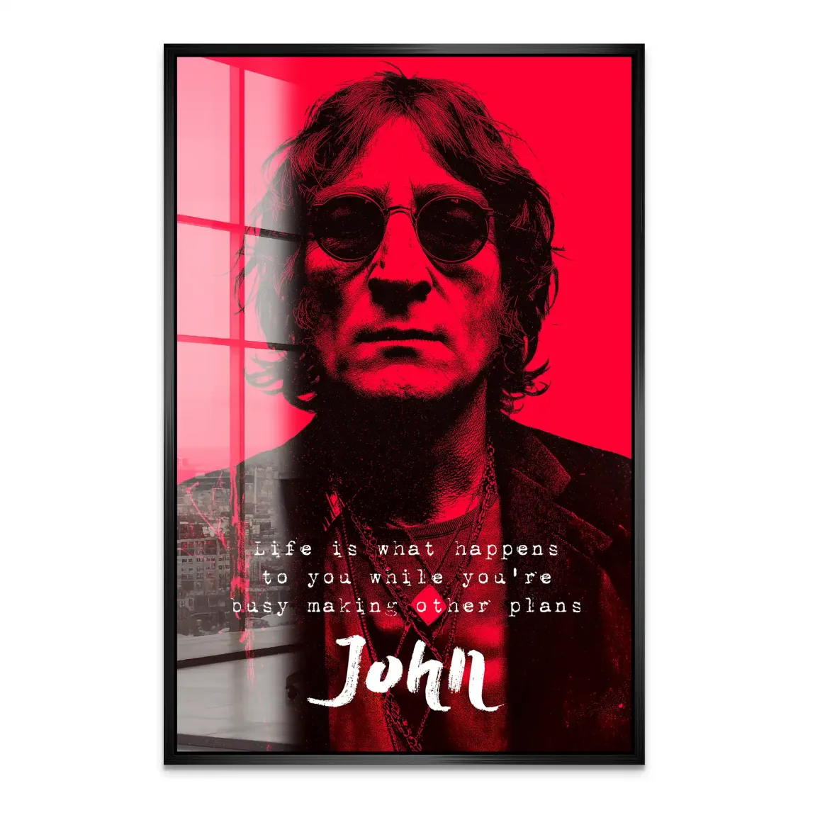 Lennon Red Vision Acrylglas Bild
