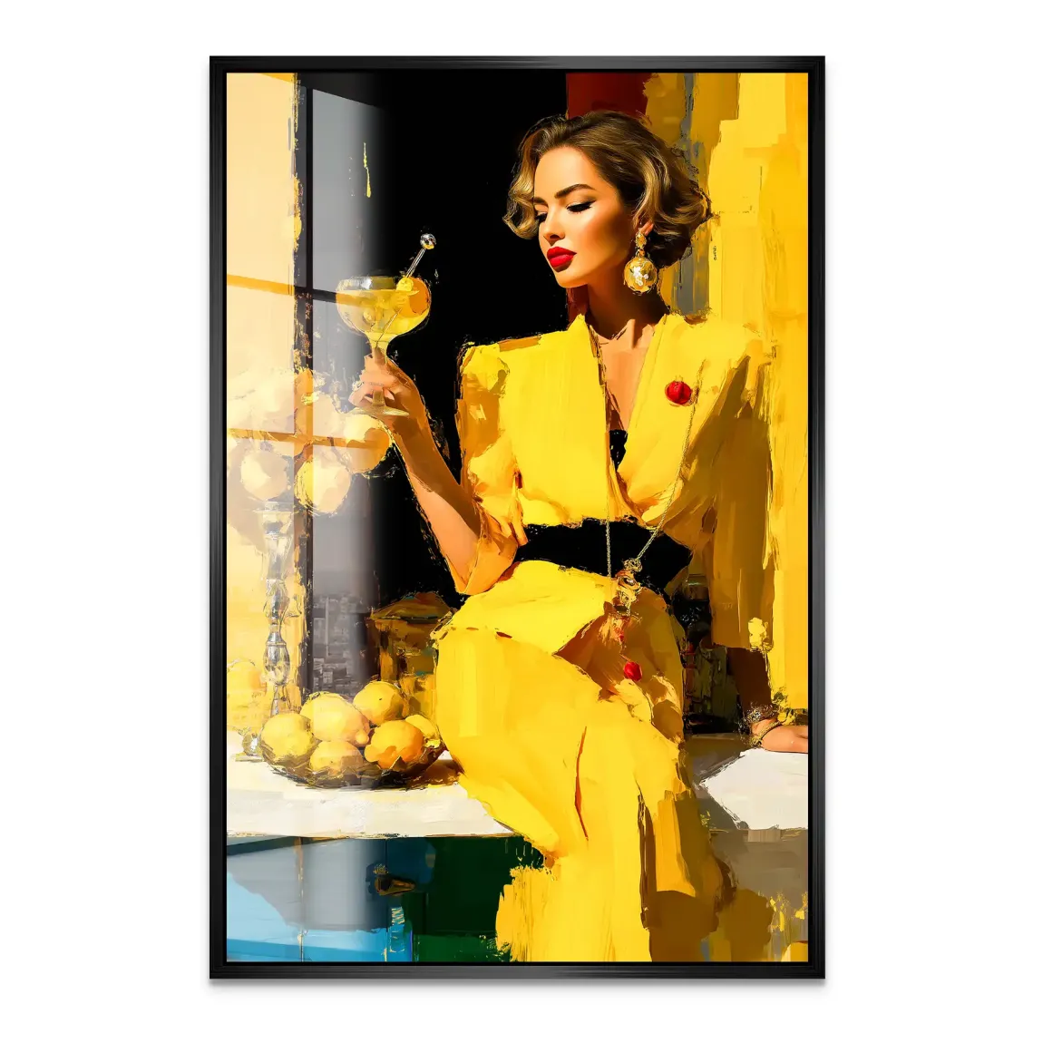 Lemon Chic Elegance Acrylglas Bild INGALERIE