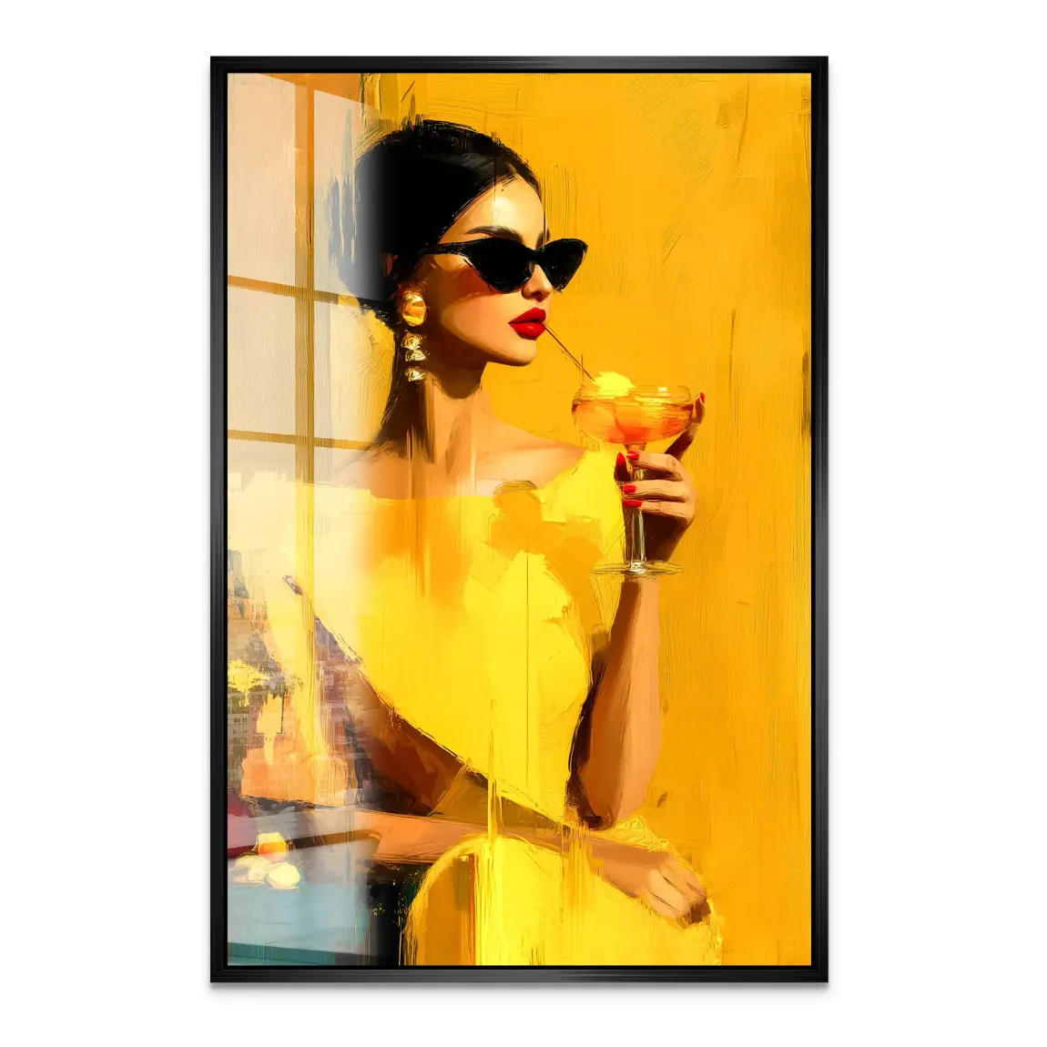 Amber Velvet Elegance Acrylglas Bild INGALERIE