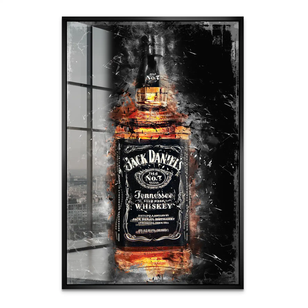 Jack Whisky Abstrakt Acrylglas Bild INGALERIE