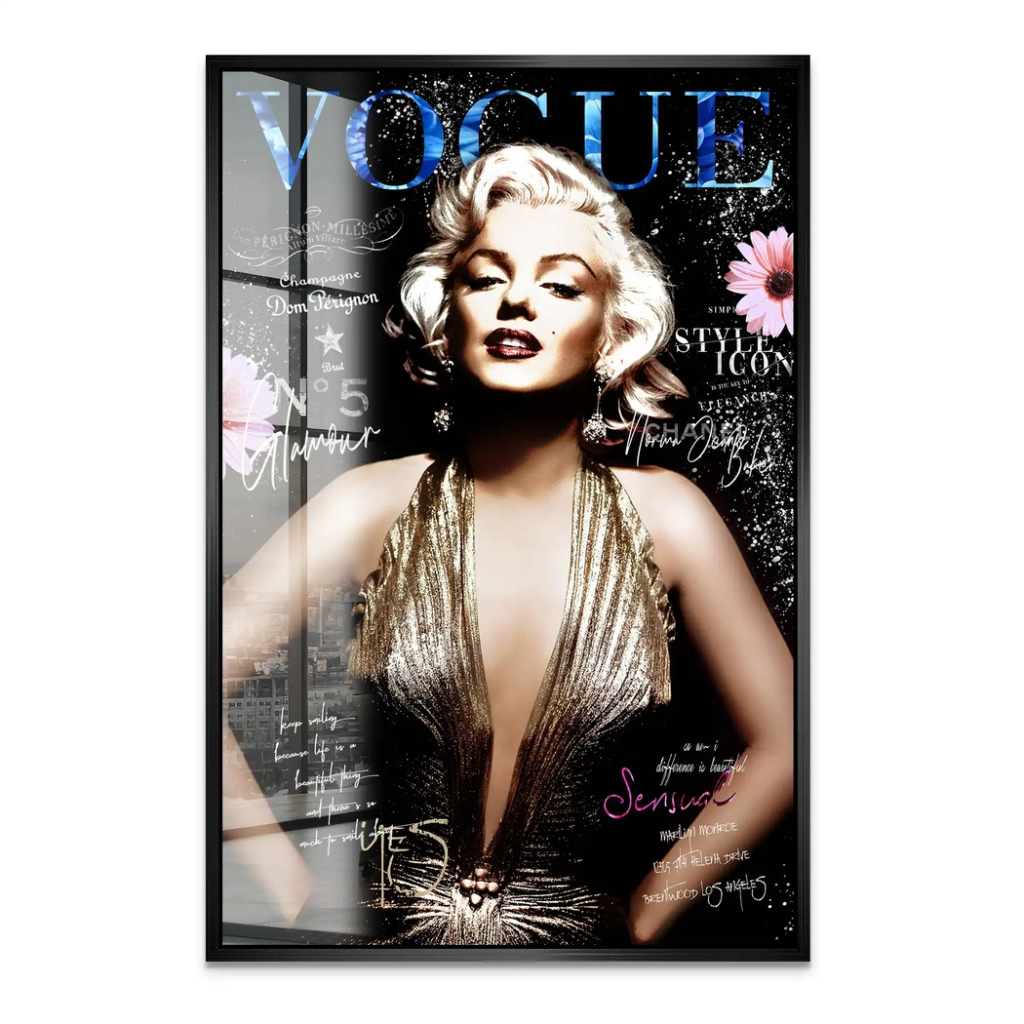 Marilyn Glamour Acrylglas Bild INGALERIE