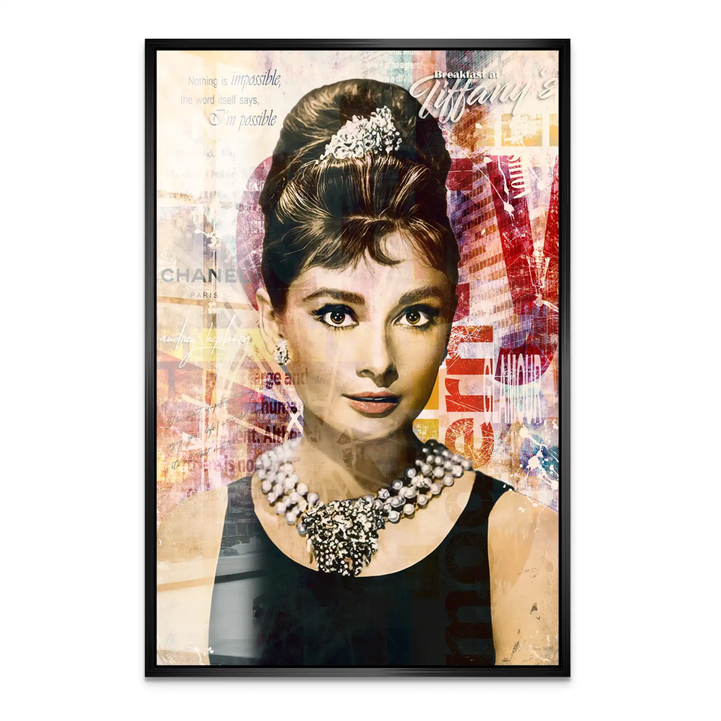 Audrey Glamour Art Acrylglas Bild INGALERIE