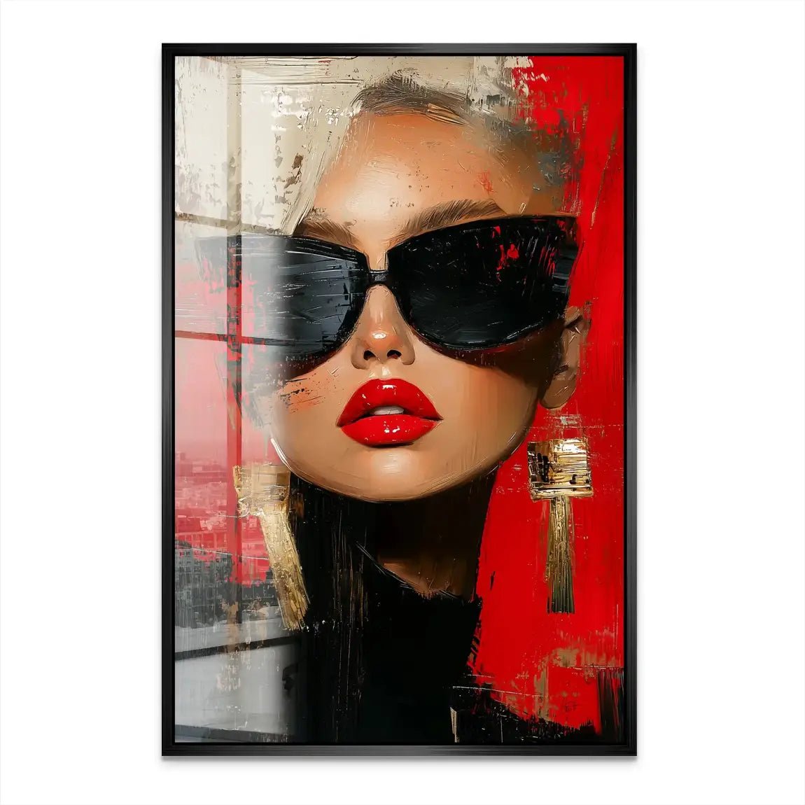 Abstrakt Luxe Girl Acrylglas Bild INGALERIE