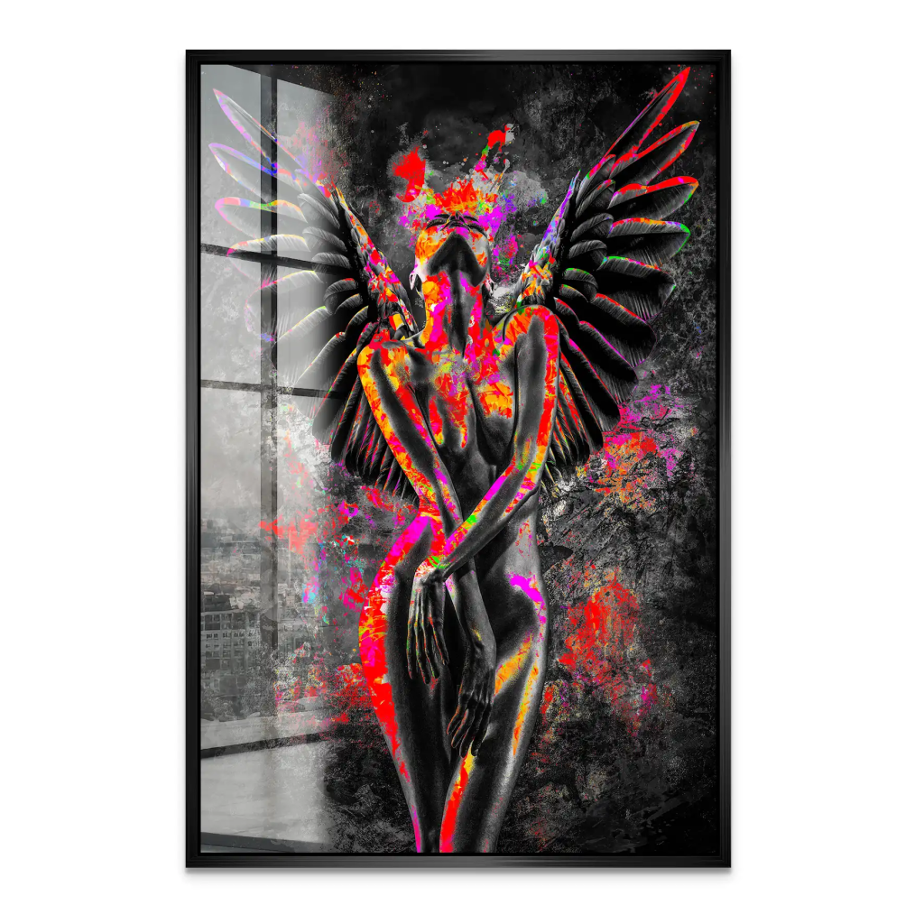 Pop Art Angel Abstrakt Acrylglas Bild INGALERIE