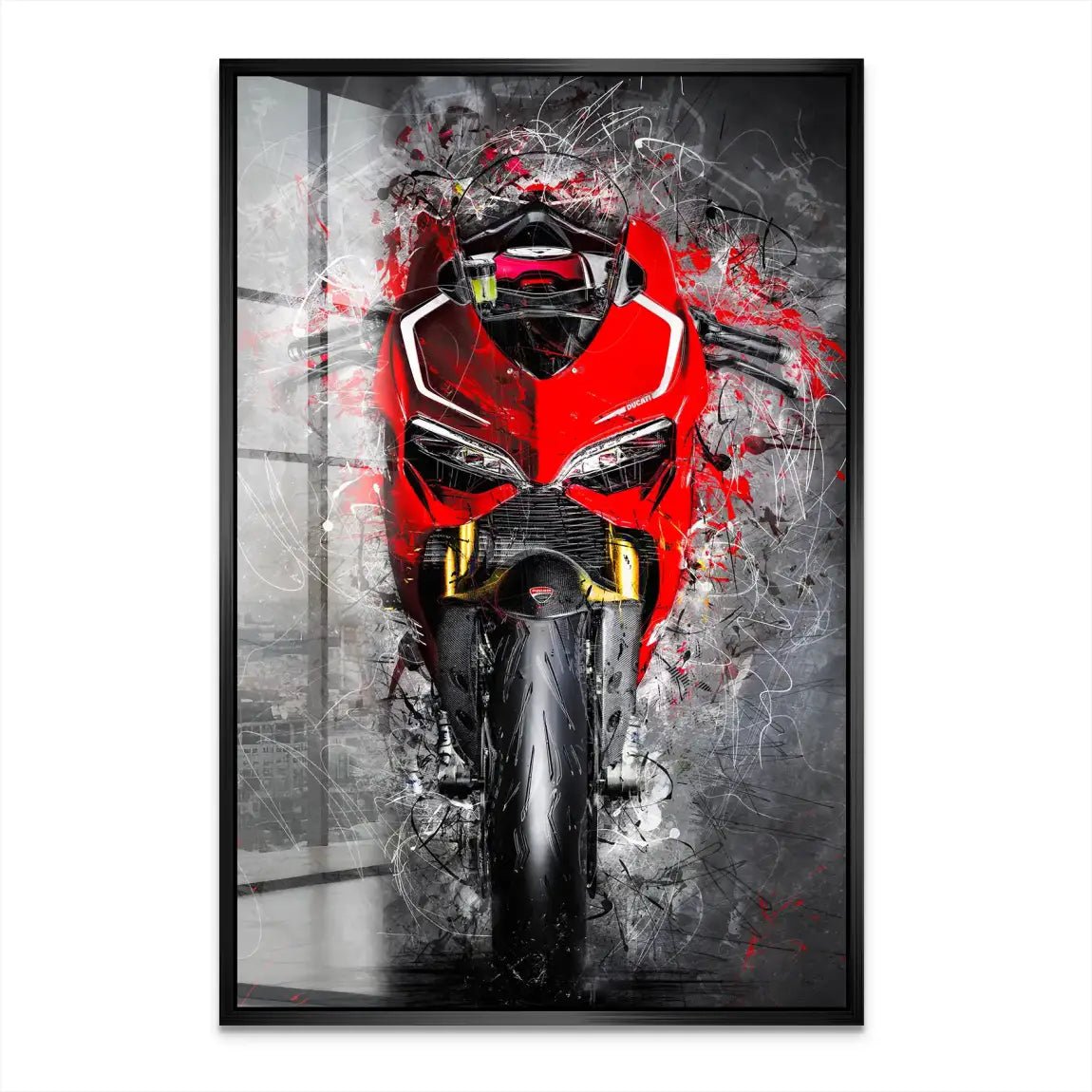 Ducati Panigale Abstrakt Nr.4 Acrylglas Bild INGALERIE