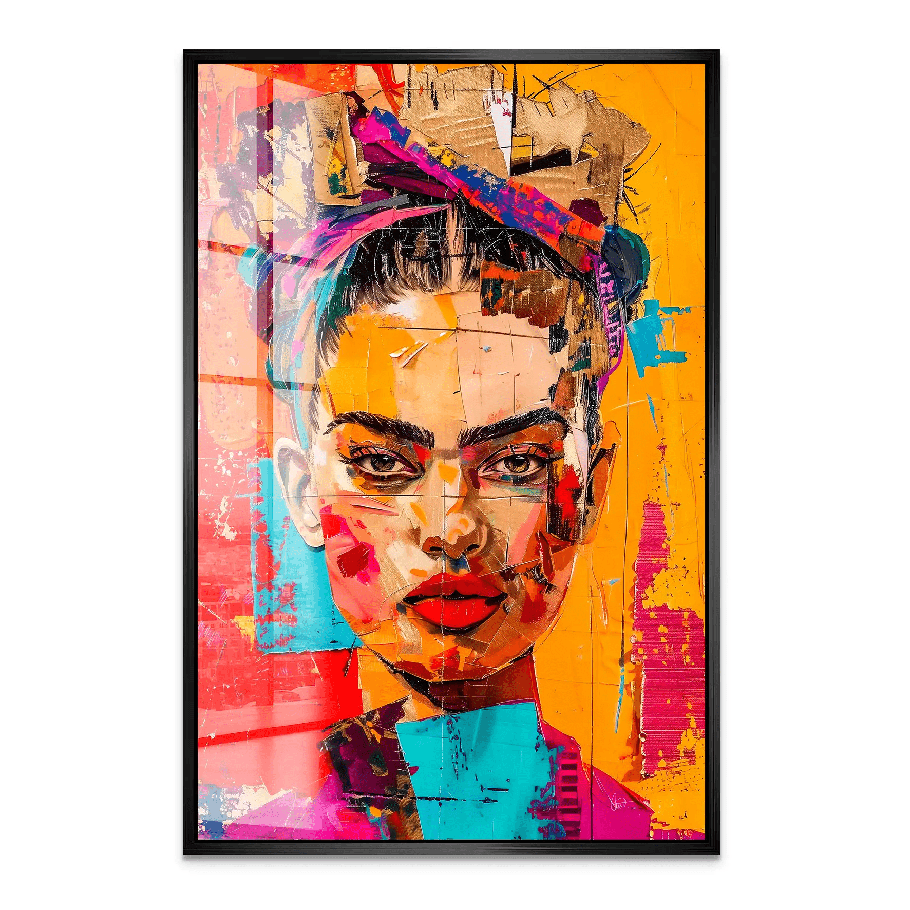 Frida Street Art Style Acrylglas Bild INGALERIE