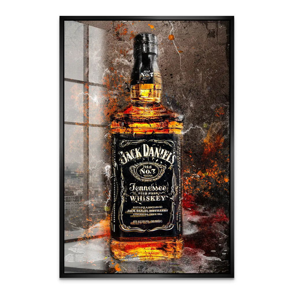 Jack Whisky Vintage Style Acrylglas Bild INGALERIE