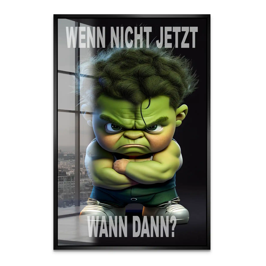 Kleiner Hulk Acrylglas Bild INGALERIE