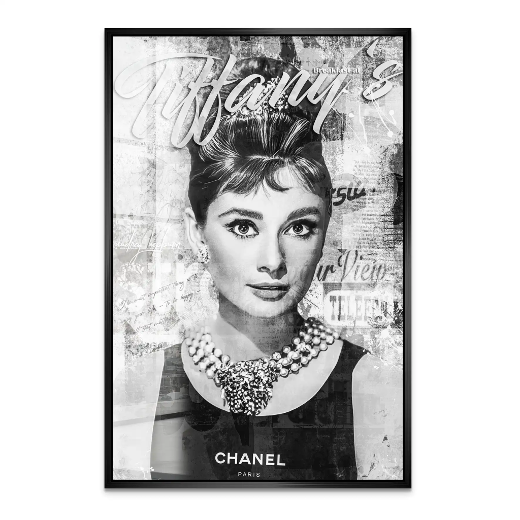 Audrey Tiffany Black Art Acrylglas Bild INGALERIE