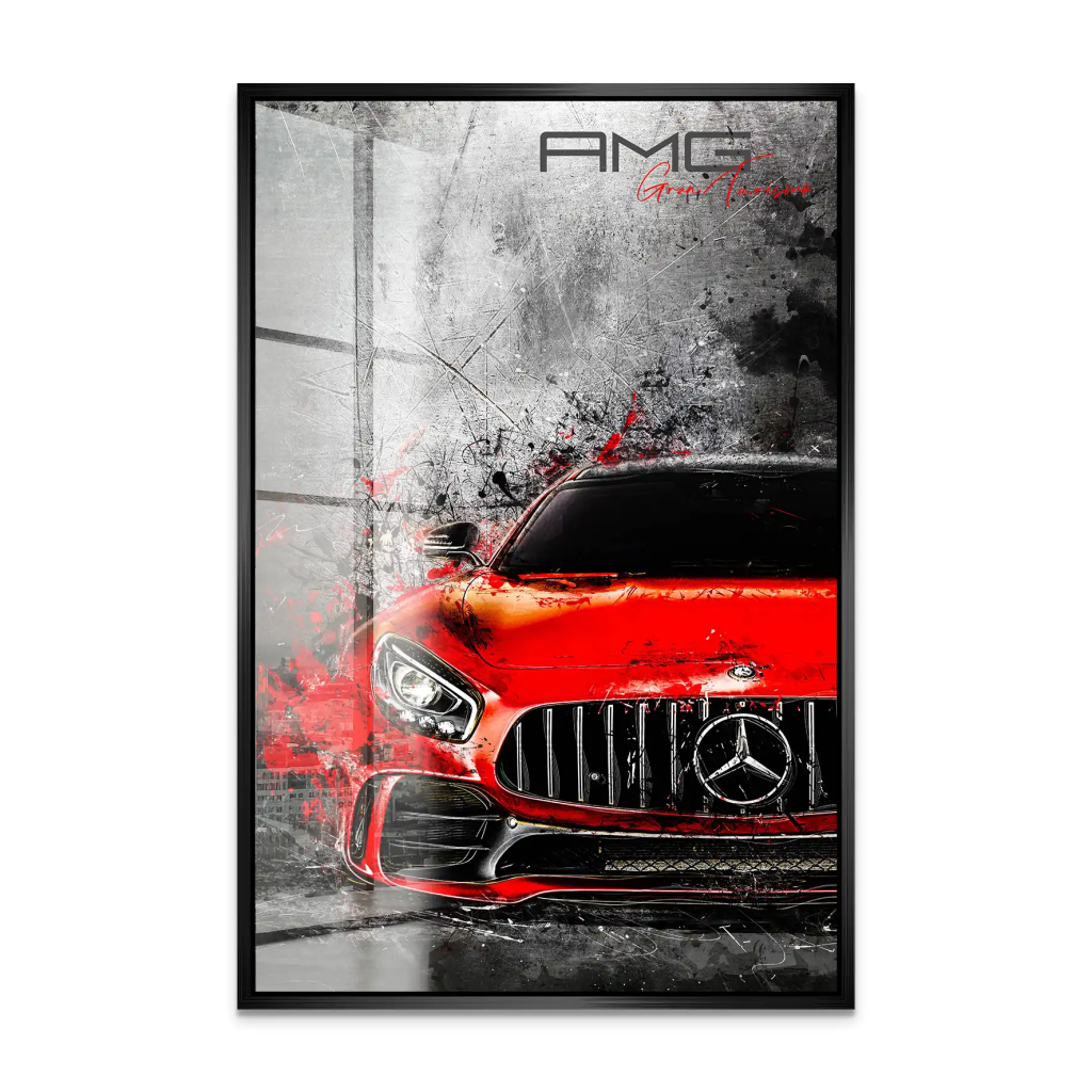 Mercedes AMG GT Red Style Acrylglas Bild INGALERIE