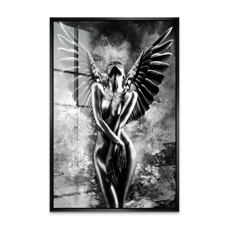 Black Angel Abstrakt Acrylglas Bild INGALERIE