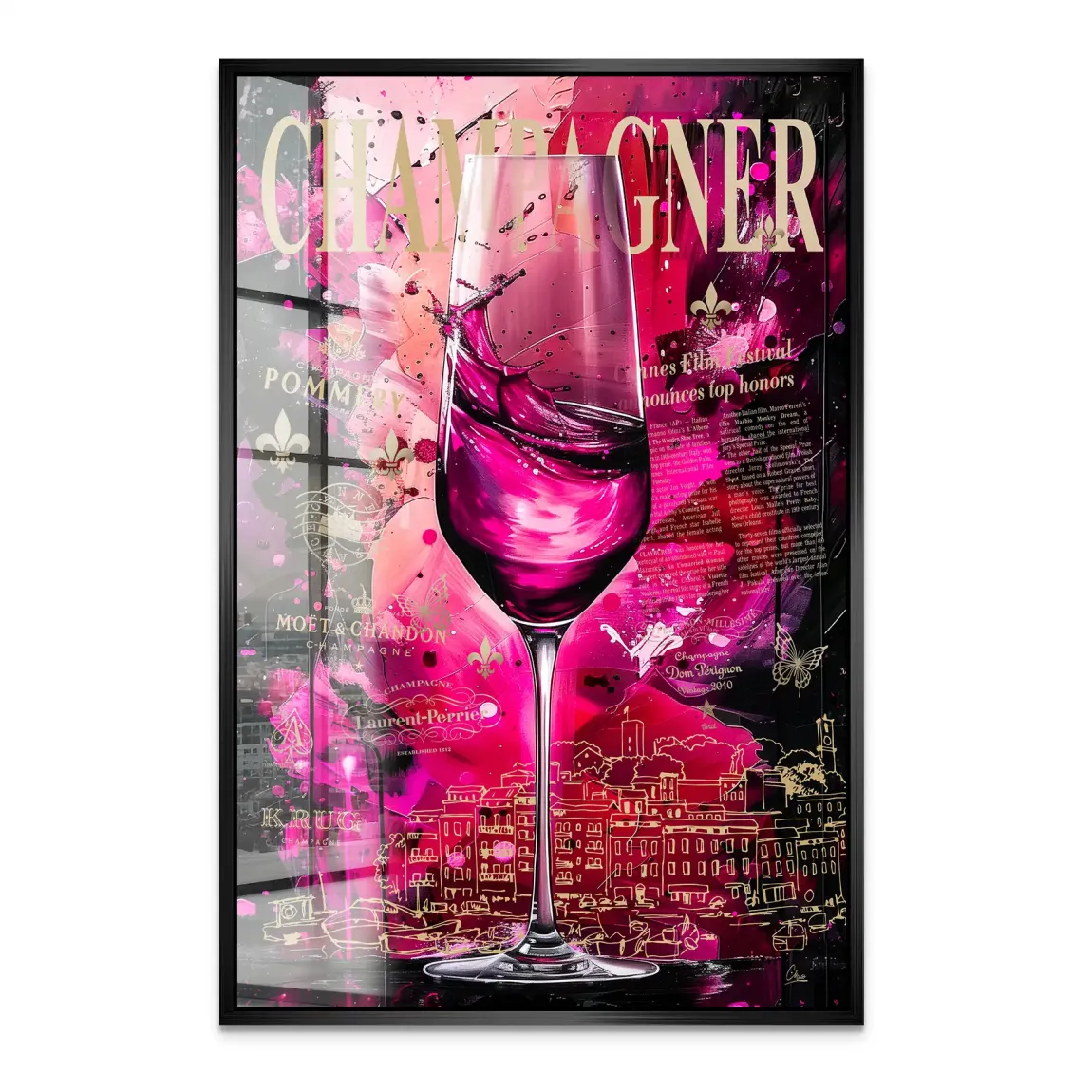 Velvet Royale Champagne Acrylglas Bild INGALERIE