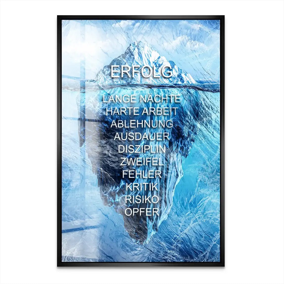 Eisberg Motivation Acrylglas Bild INGALERIE