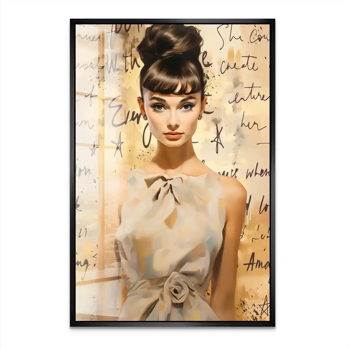 Audrey Hepburn Modern Art Acrylglas Bild INGALERIE