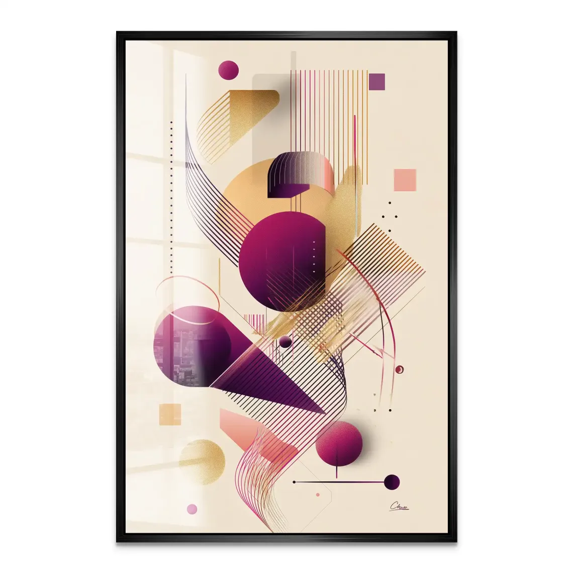 Velour Spectrum Harmony Acrylglas Bild INGALERIE